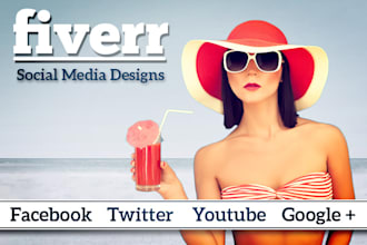 create a youtube, twitter, g plus or facebook cover