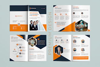 design brochure, company profile, trifold, business proposal
