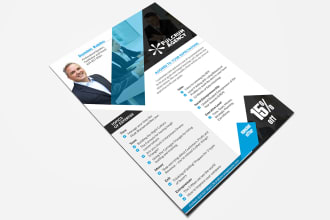 design fantastic flyer or one pager