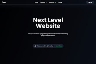 build a website or landing page for you