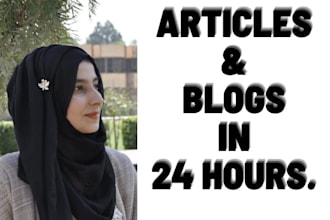 write article and blog within few hours