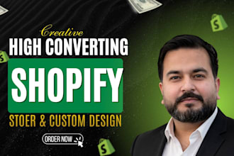 design, redesign shopify website or shopify dropshipping store