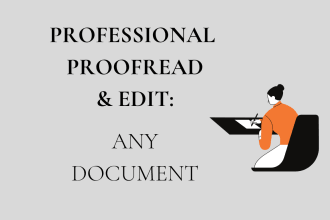 proofread and edit any document