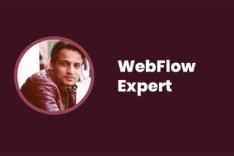 build and design responsive website on webflow, web flow