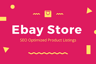 do seo optimized ebay prodcut listing