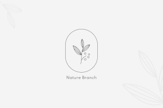 do clean outline minimal hand drawn logo design