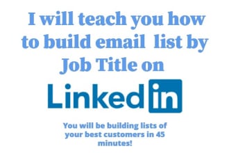 step by step teach you how to build email list on linkedin