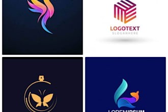 design unique abstract mark logo for you
