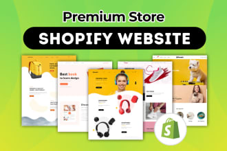 build shopify store for dropshipping, digital products, single product website