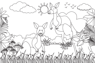 make coloring book page for kids