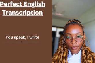 accurately transcribe your video or audio in english quickly