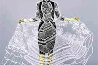 draw a digital fashion illustration