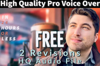 record an english energetic american male vo