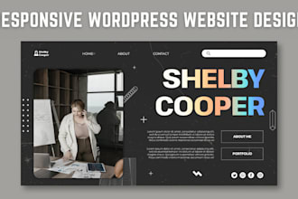create a responsive wordpress business website design