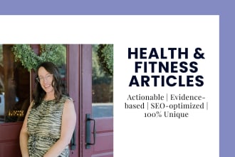 write your health and fitness article
