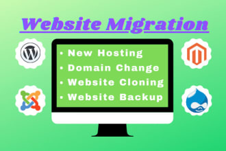 move or transfer website to new domain or host