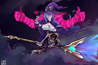draw you anime style art illustration
