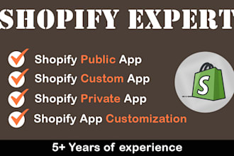 custom shopify app developer public private app solutions