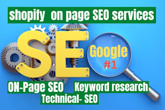 do complete shopify store on page SEO services