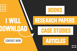 download books, case studies, research papers, research articles