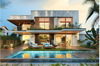 deliver expert 3d elevations, facades, and architecture planning