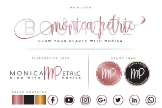 do makeup and beauty business cosmetic logo design