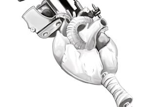 draw unique art with bw engraving style, ideal for tattoo