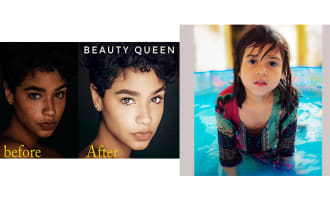 do portrait and beauty retouching