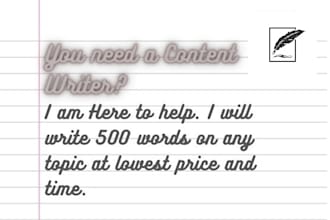 write content for you