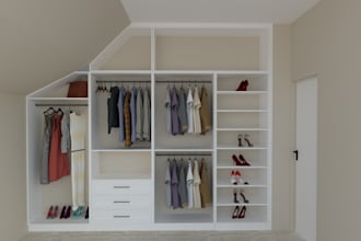 do cabinet design plan in 3d rendering and 2d plans