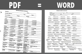 convert scan pdf to word, image to word handwriting to word