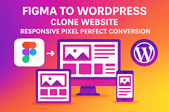convert figma to wordpress, copy, clone website or landing page using elementor