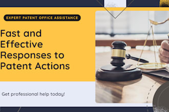 respond to office action and prosecute patent application