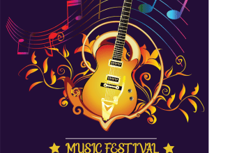 design club, party, and event poster in a minimalist style