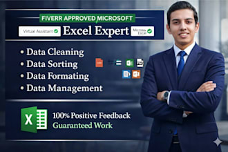 do data sorting, cleaning and formatting in excel