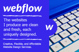design or redesign webflow website