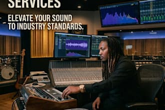 professionally mix and master your rap , rnb, gospel, trap