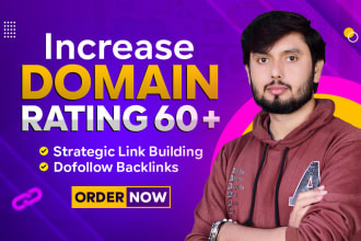 increase domain rating ,increase ahrefs DR 60