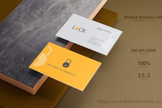 design professional awesome, modern business and name cards