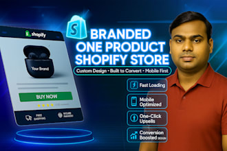 create a branded one product shopify store