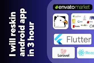 reskin, rebrand, and customize codecanyon android app and ios app