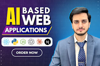 create ai web applications, be full stack web app developer