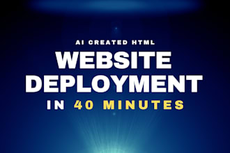 deploy your ai generated or HTML website on netlify, vercel, hosting with domain