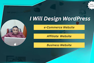 design wordpress ecommerce,affiliate and business website