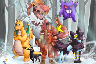 draw you as pokemon trainer