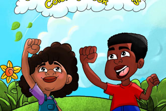 illustrate your african american  children book illustration