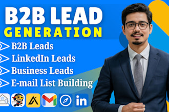 do b2b lead generation, linkedin leads, data enrichment, email list building