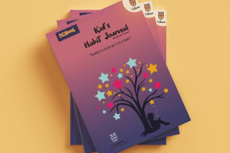 design creative layout for journal, workbook and planner