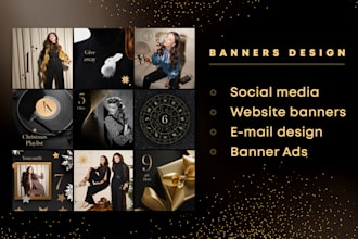 create banners, social media and email design