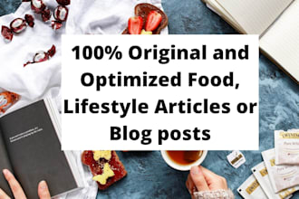 write top food and drink articles or blog posts